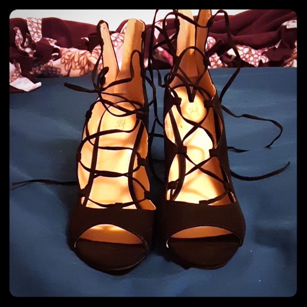 Lace up heels
